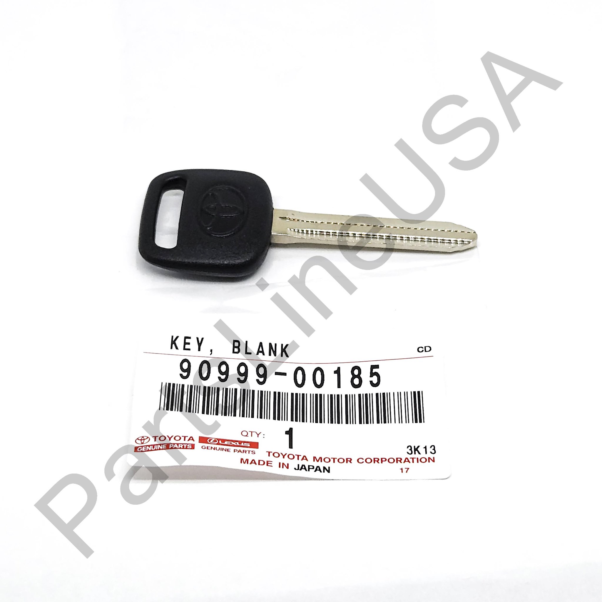 Picture of Genuine Toyota Uncut Non Chip Ignition Blank Master Key 90999-00185